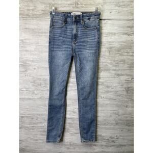 Abercrombie & Fitch Jeans Womens 25 Super Skinny Ankle High Rise Denim Pants